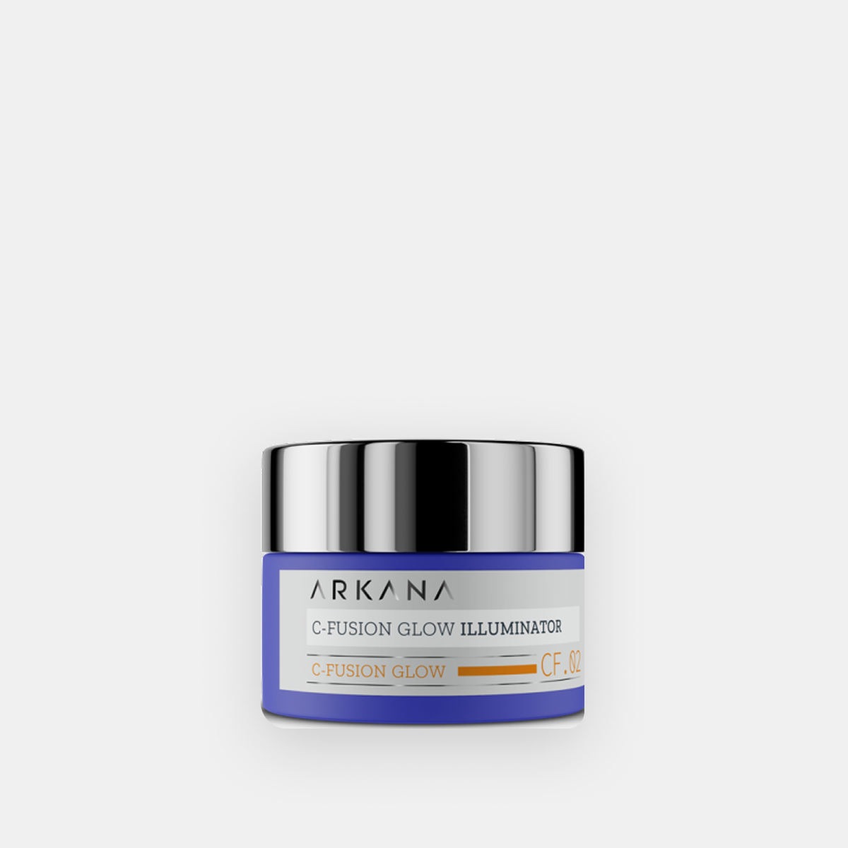 Arkana C-Fusion Glow Illuminator švytėjimo suteikiančio veido kremo indelis iš priekio, 50 ml