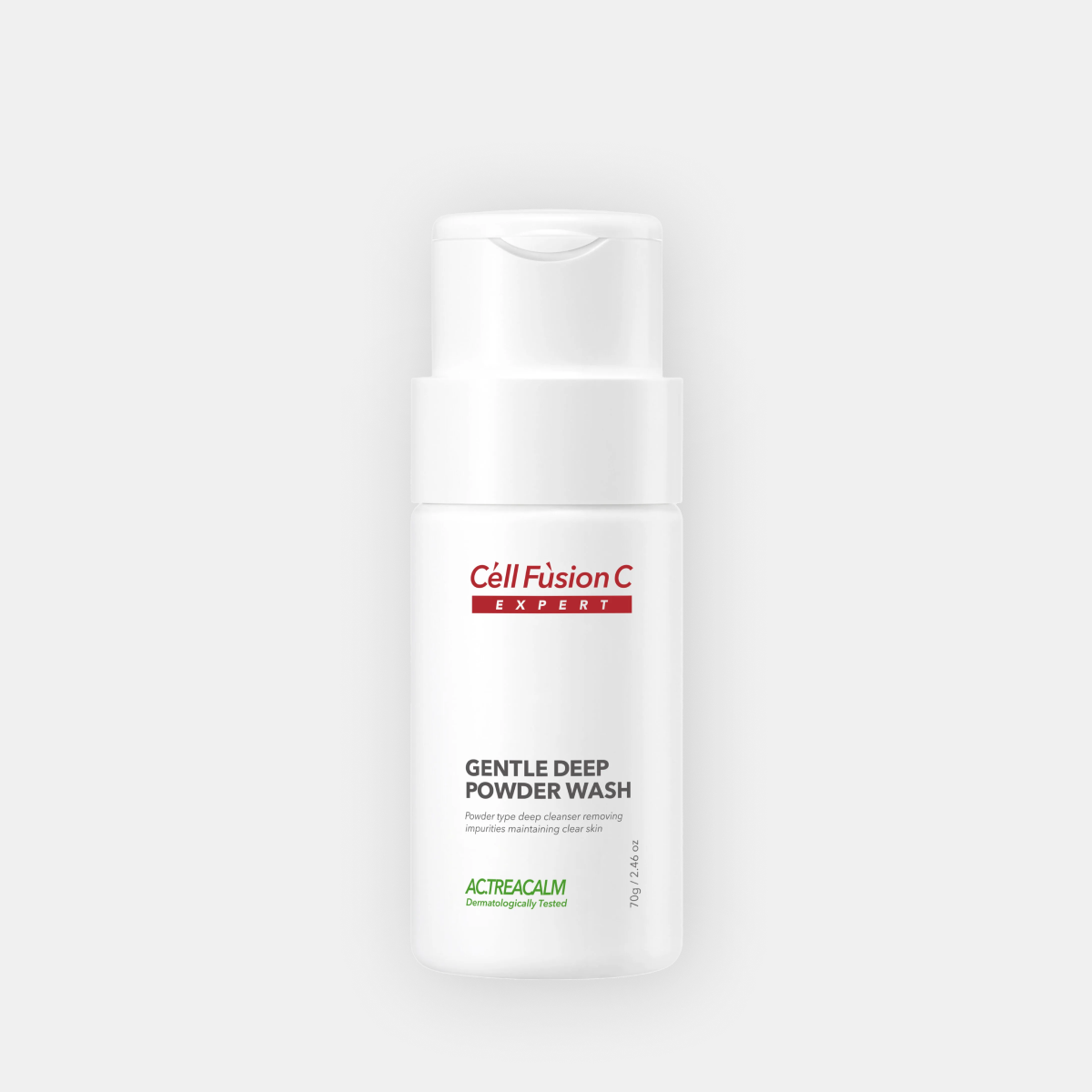 Cell Fusion C Gentle Deep Powder Wash fermentinio veido šveitiklio buteliukas iš priekio, 70 g