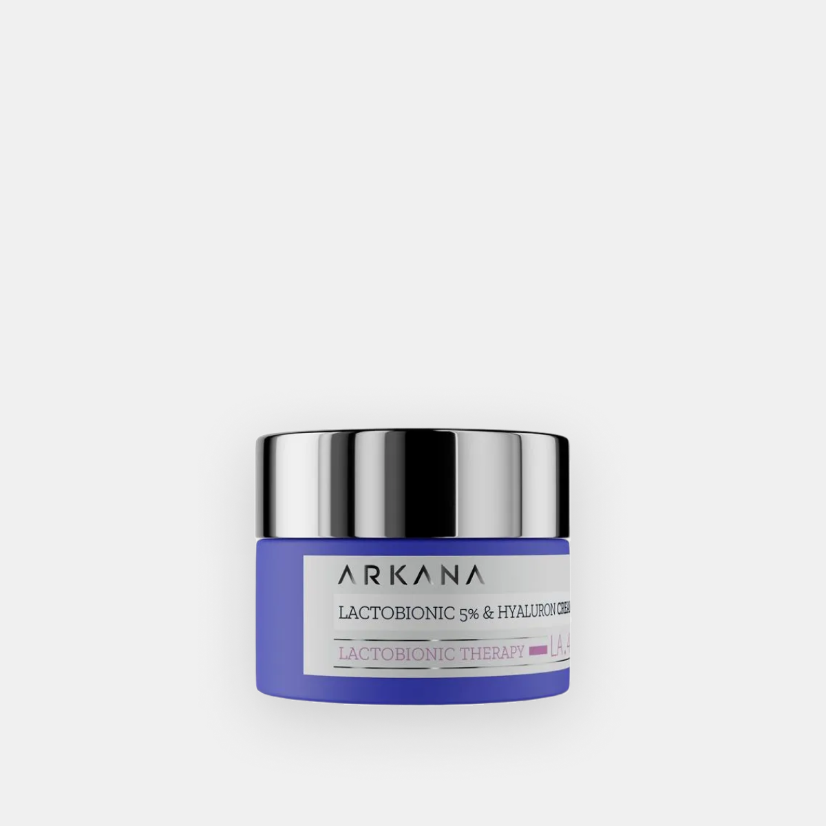 Arkana Lactobionic 5% & Hyaluronic Acid Cream veido kremo indelis iš priekio, 50 ml