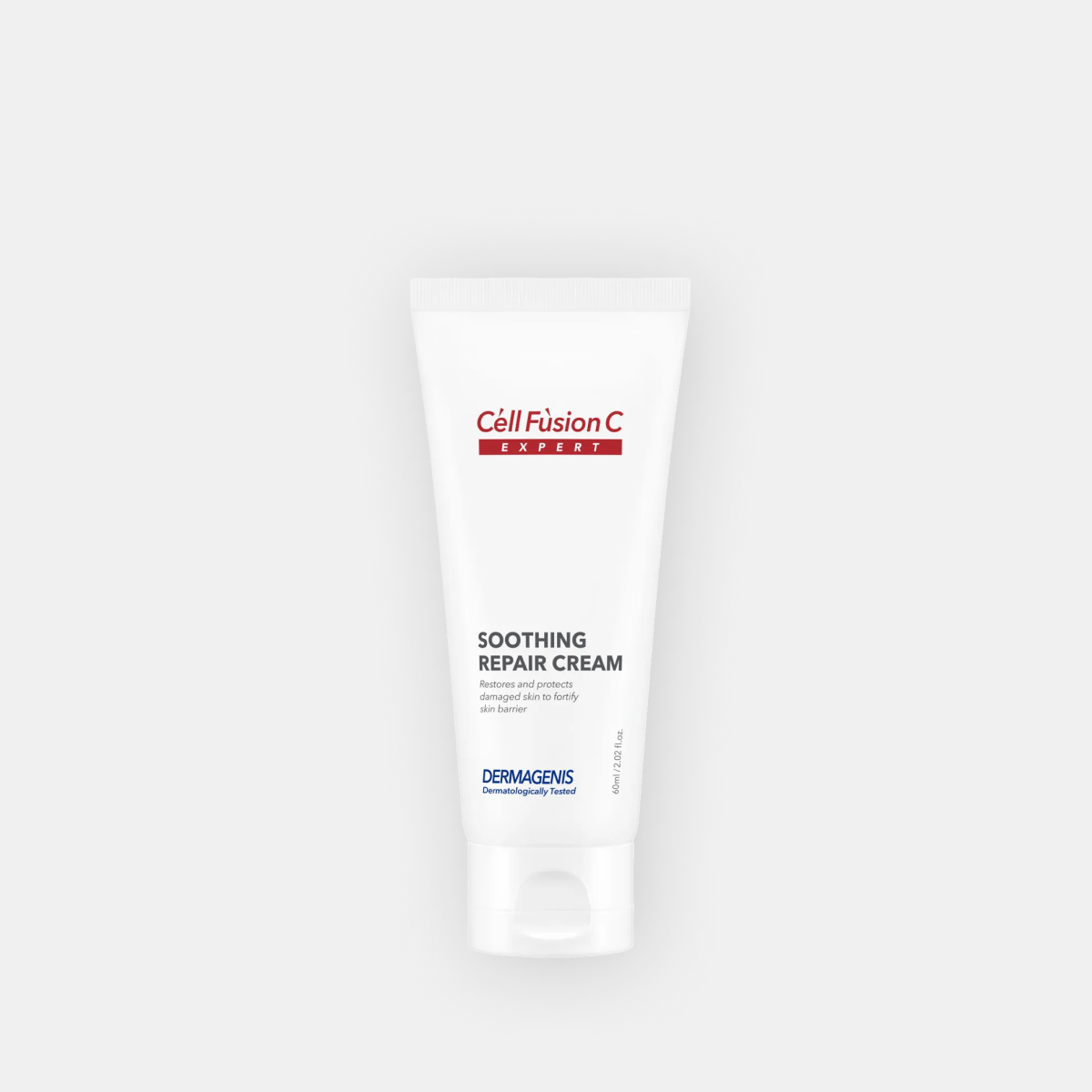 Cell Fusion C Soothing Repair Cream veido kremo tūbelė iš priekio, 60 ml
